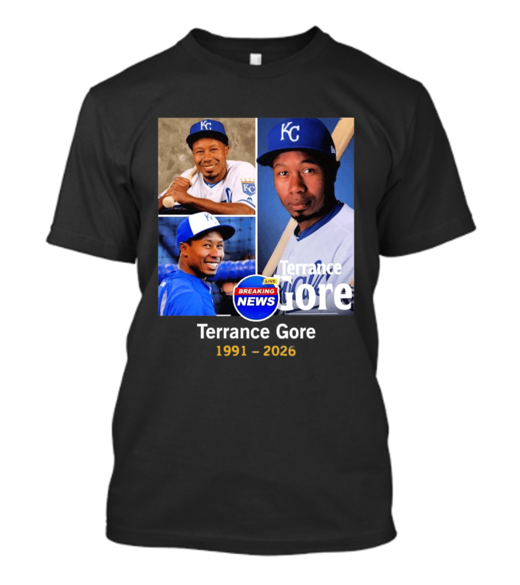 Terrance Gore Kansas City KC Breaking News 1991 2026 T-Shirt