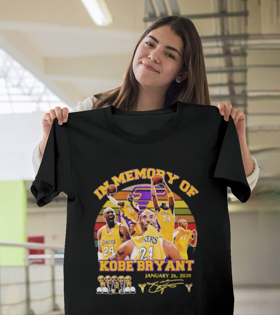 Kobe Bryant Los Angeles Lakers January 26 2020 Memorabilia T-Shirt