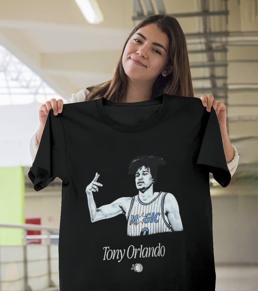 Tony Orlando Magic Basketball Jersey Player And Ball T-Shirt