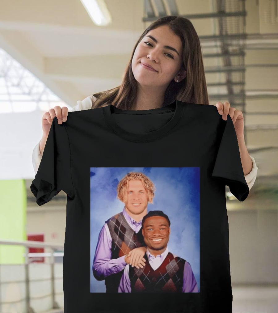 Cooper Kupp Jalen Milroe Step Brothers Comedy Parody Sweater Vest Collage T-Shirt