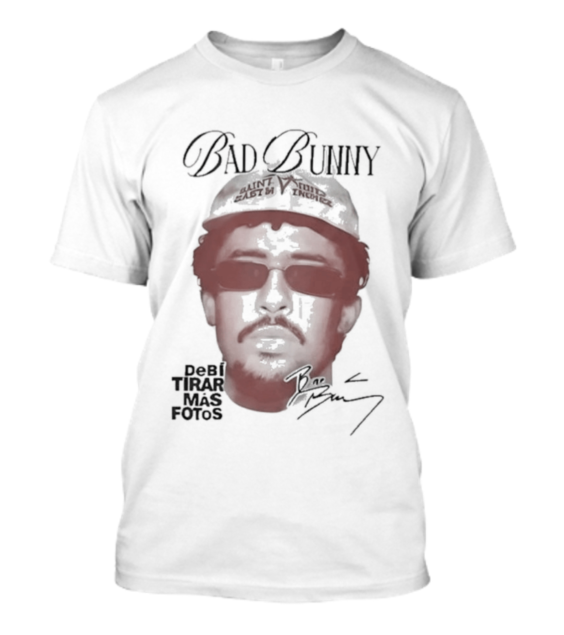 Bad Bunny Debi Tirar Mas Fotos Face T-Shirt