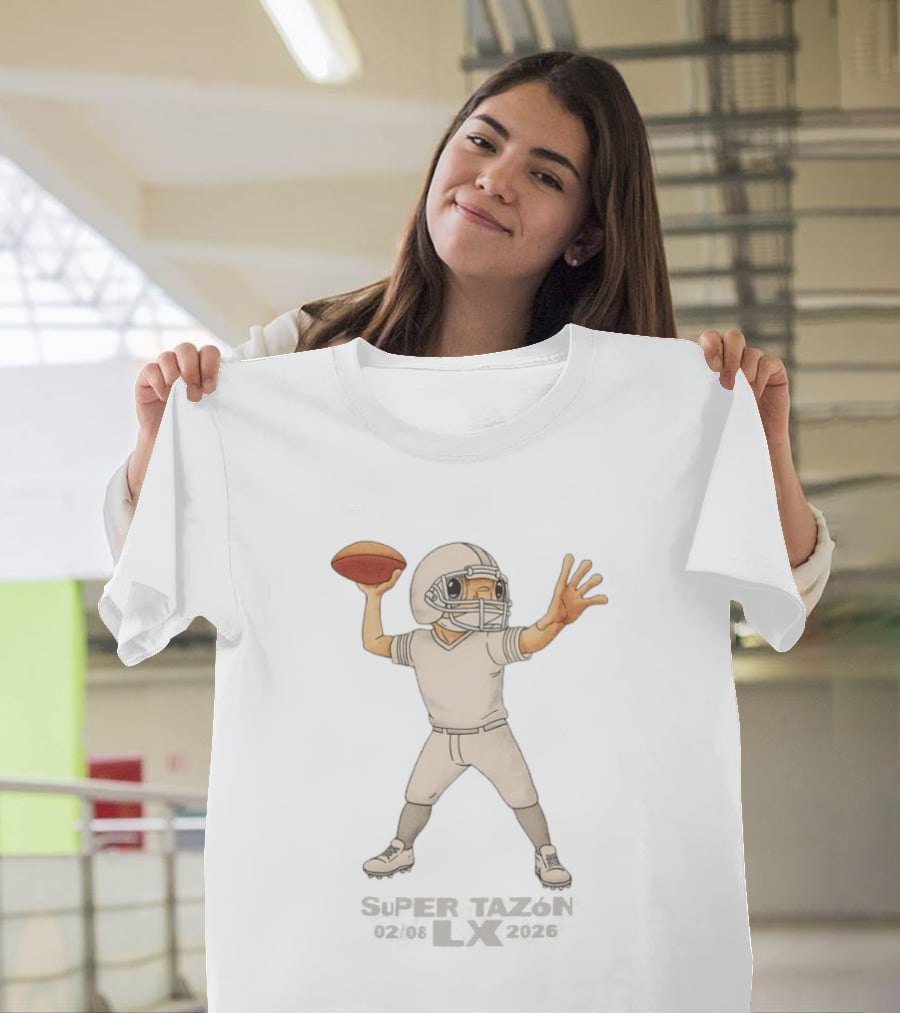 Bad Bunny X Super Tazon Football Quarterback Anime T-Shirt