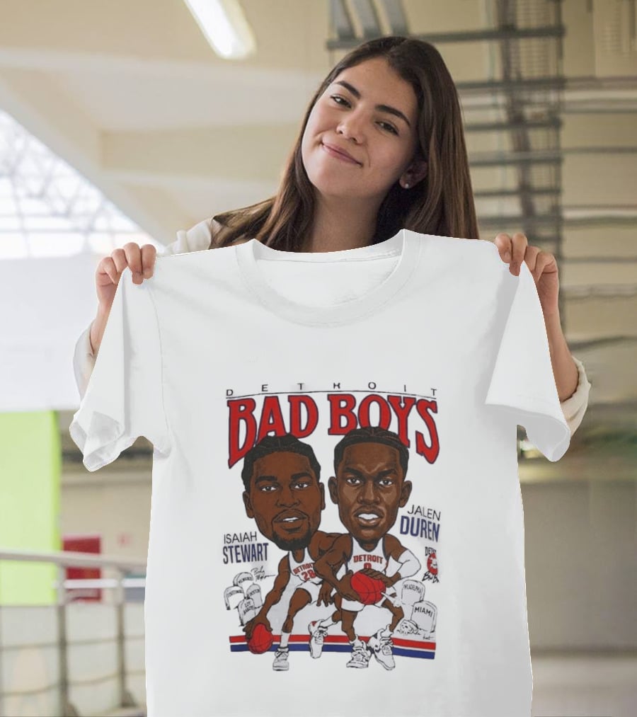 Isaiah Stewart Jalen Duren Detroit Pistons Bad Boys Basketball T-Shirt