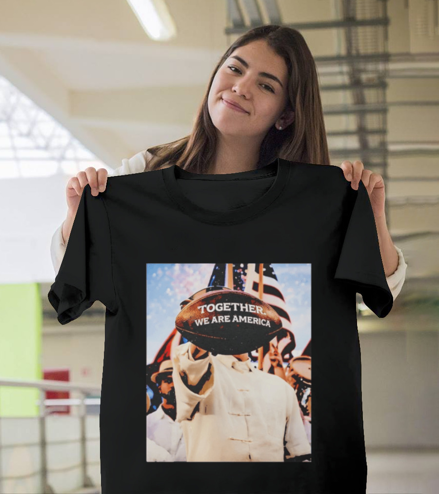 Together We Are America Bad Bunny Football T-Shirt