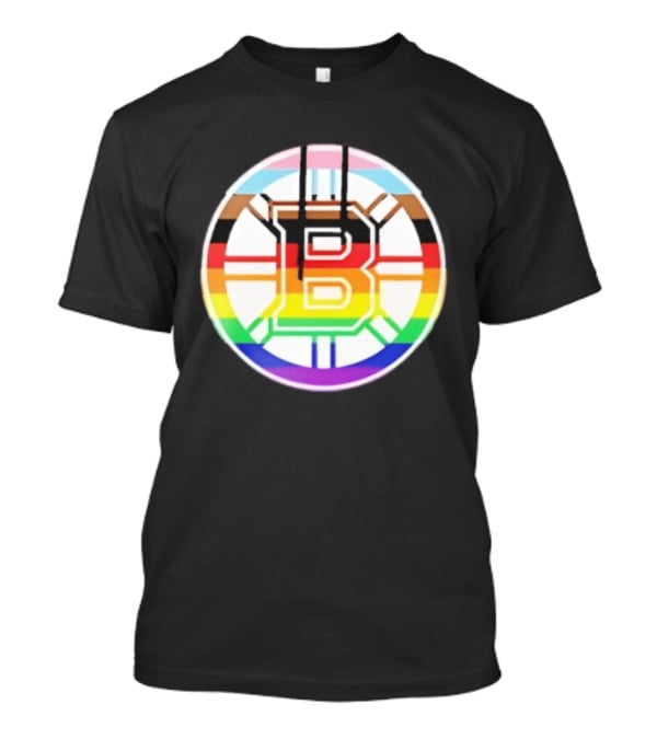 Boston Bruins Healthcare Appreciation NHL 2026 Night Pride Inclusive Bruins Circle T-Shirt
