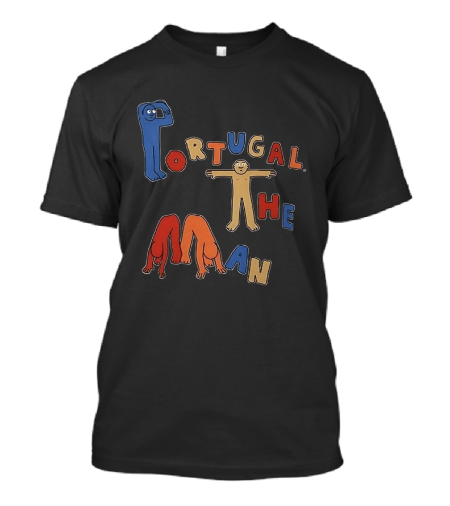 Portugal The Man Colorful Figures Playful Lettering T-Shirt