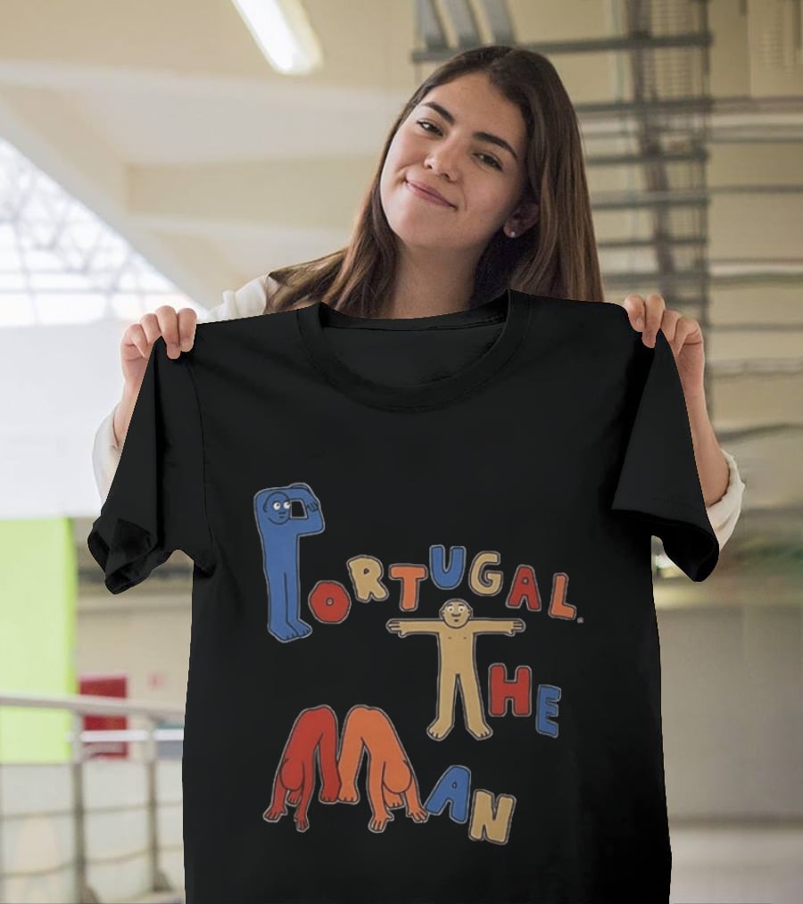 Portugal The Man Colorful Figures Playful Lettering T-Shirt