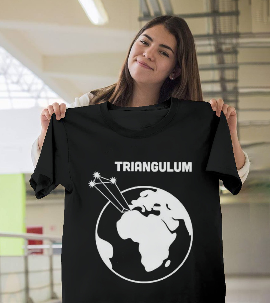 Triangulum Constellation Over Earth Globe T-Shirt
