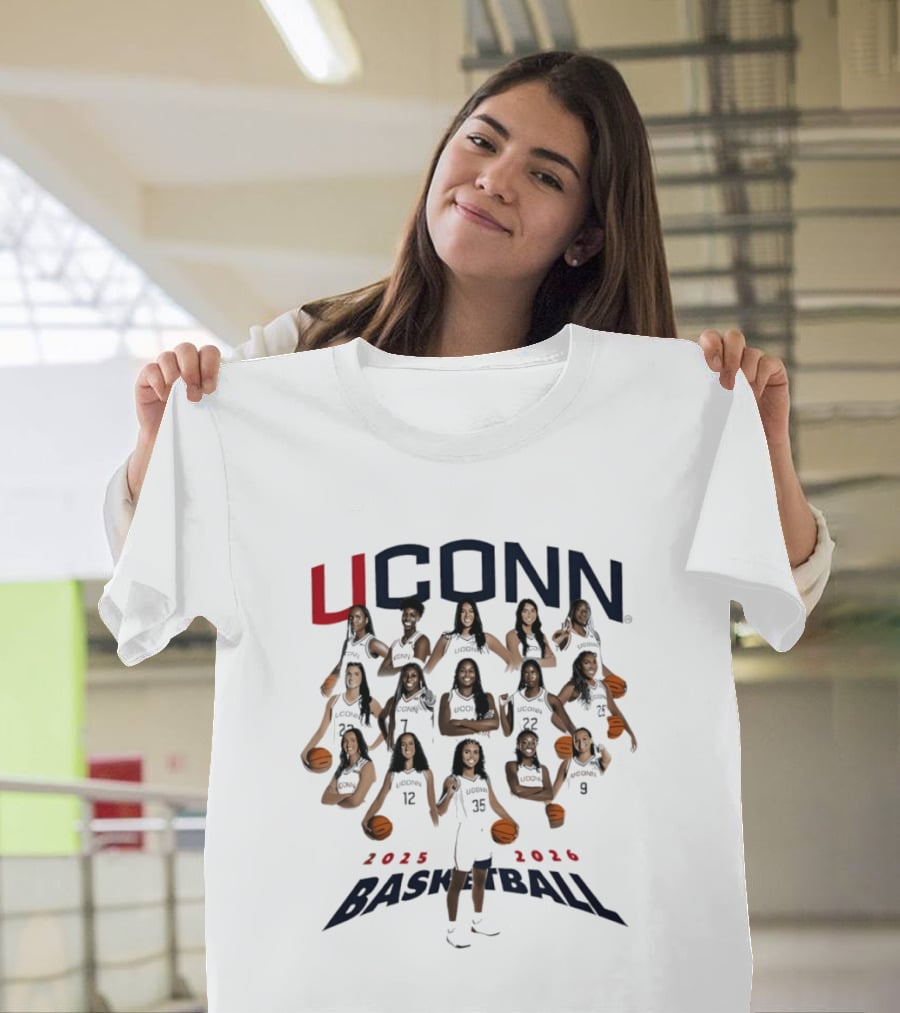 Boban Marjanovic UConn Huskies Women's Basketball 2025 2026 All Team T-Shirt