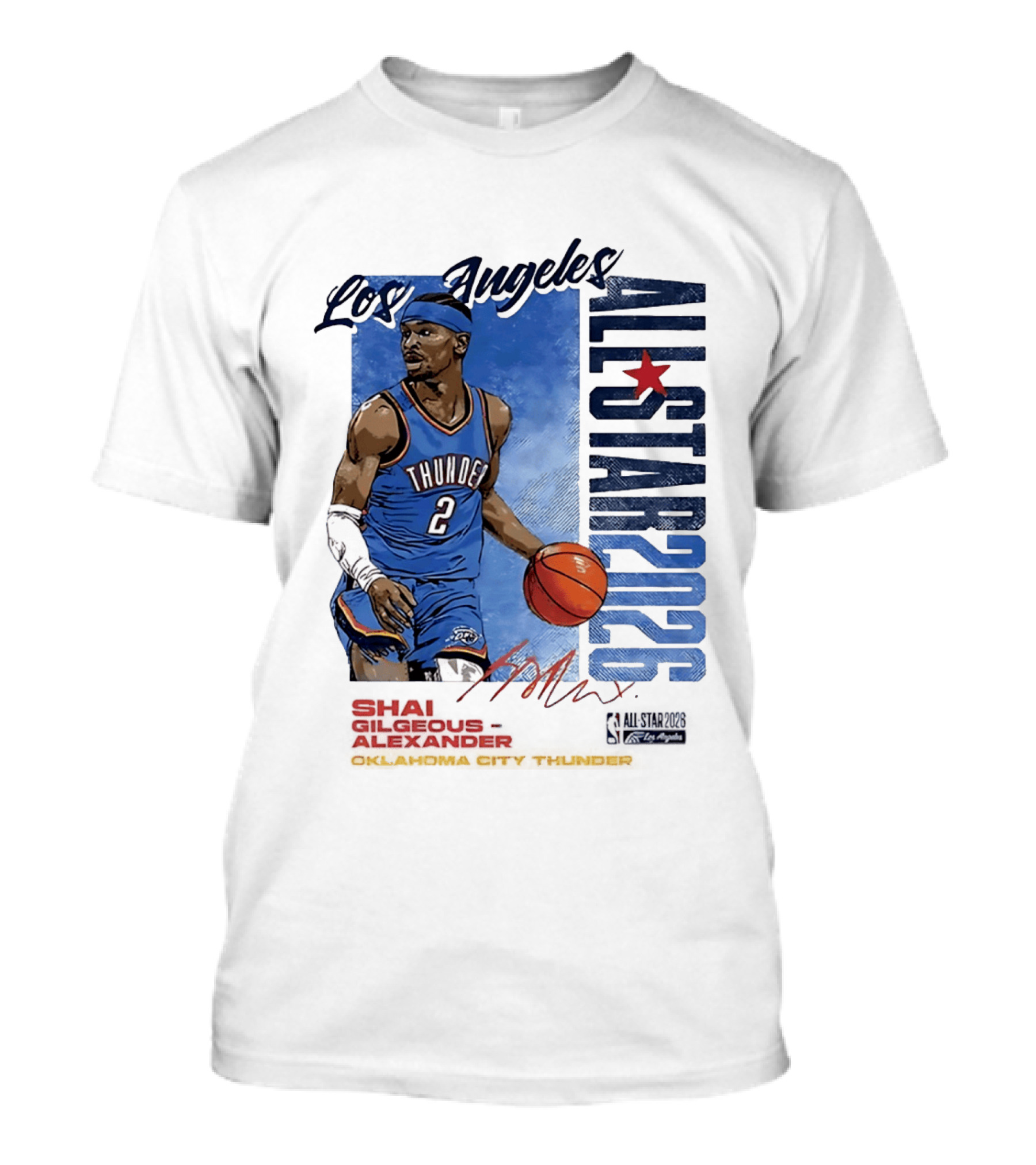 Los Angeles All Star 2026 Shai Gilgeous Alexander Oklahoma City Thunder T-Shirt