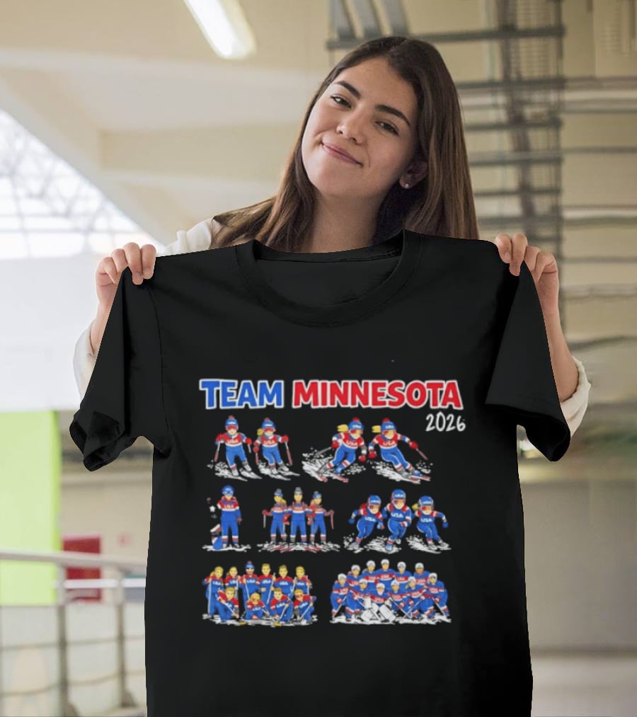 Team Minnesota 2026 Ice Hockey Players And Teams T-Shirt