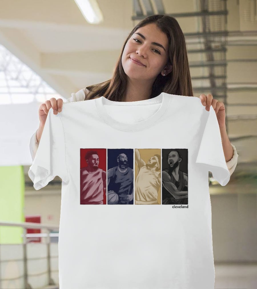 Cleveland Browns Youth Core Four Basketball Players Cleveland T-Shirt