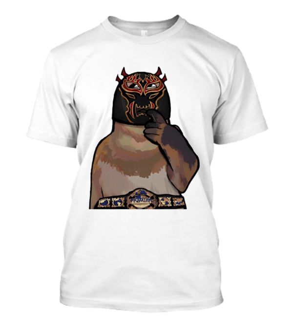 PrawTel Wrestling Champion Luchador Masked Monkey T-Shirt