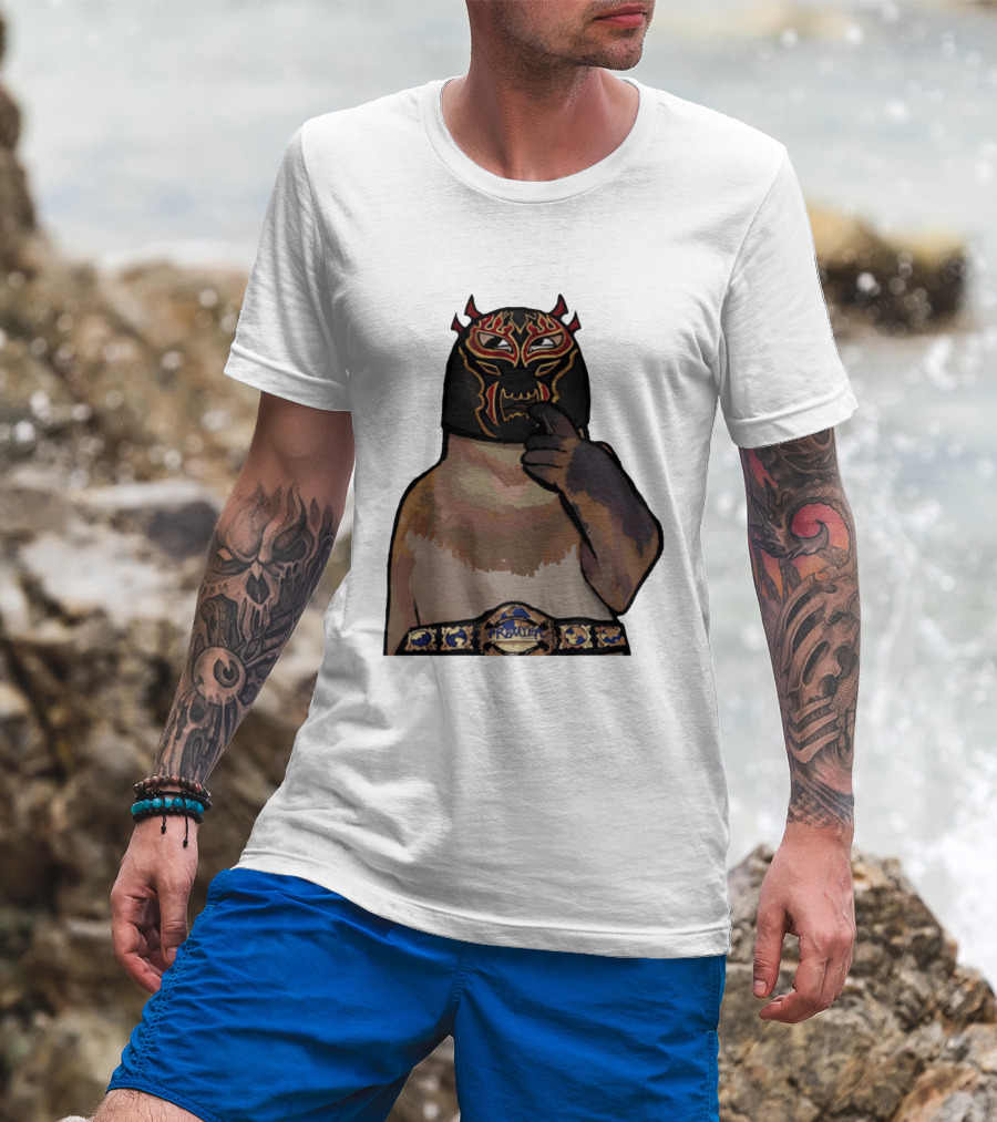PrawTel Wrestling Champion Luchador Masked Monkey T-Shirt