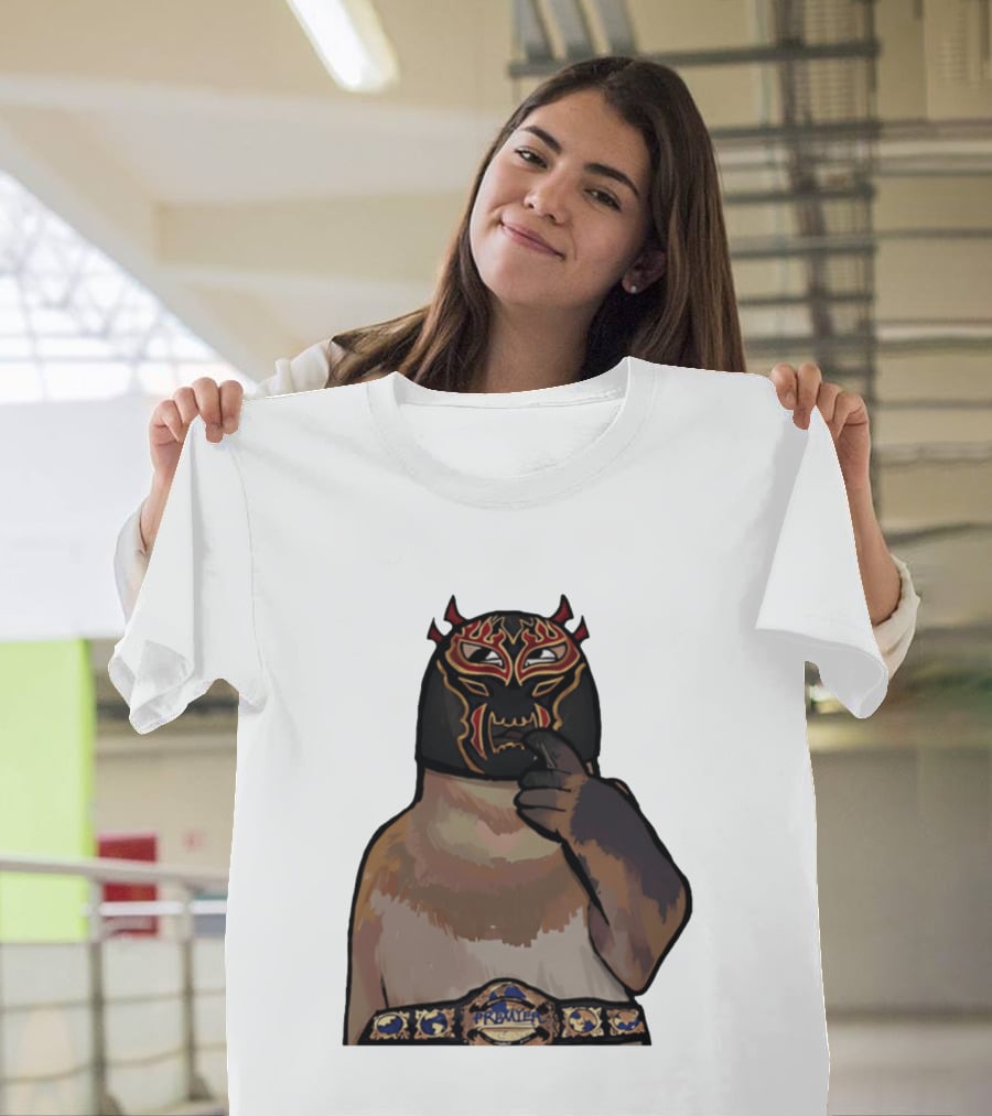 PrawTel Wrestling Champion Luchador Masked Monkey T-Shirt