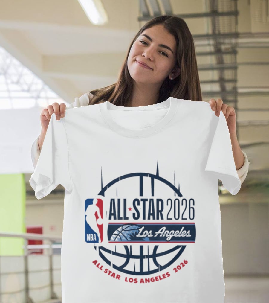NBA All Star 2026 Los Angeles Basketball Event T-Shirt