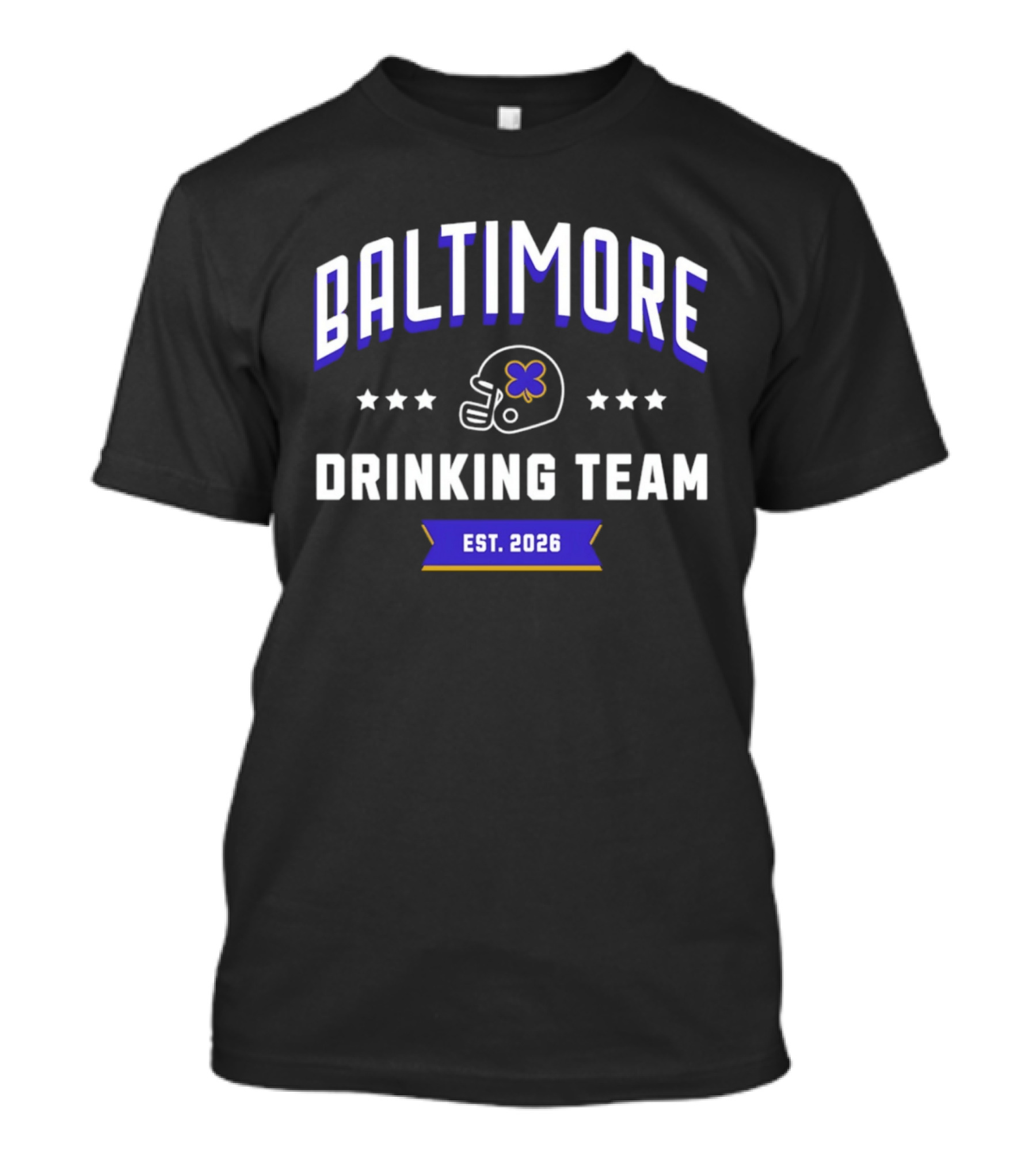 Baltimore Drinking Team St. Patrick's Day 2026 Football Helmet T-Shirt