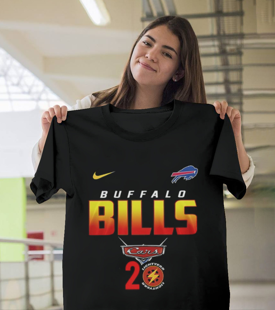 Buffalo Bills Nike Lightning Cars 20th Anniversary T-Shirt