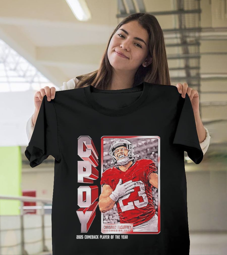 Christian Mccaffrey San Francisco 49ers CPOY 2025 Football Star T-Shirt