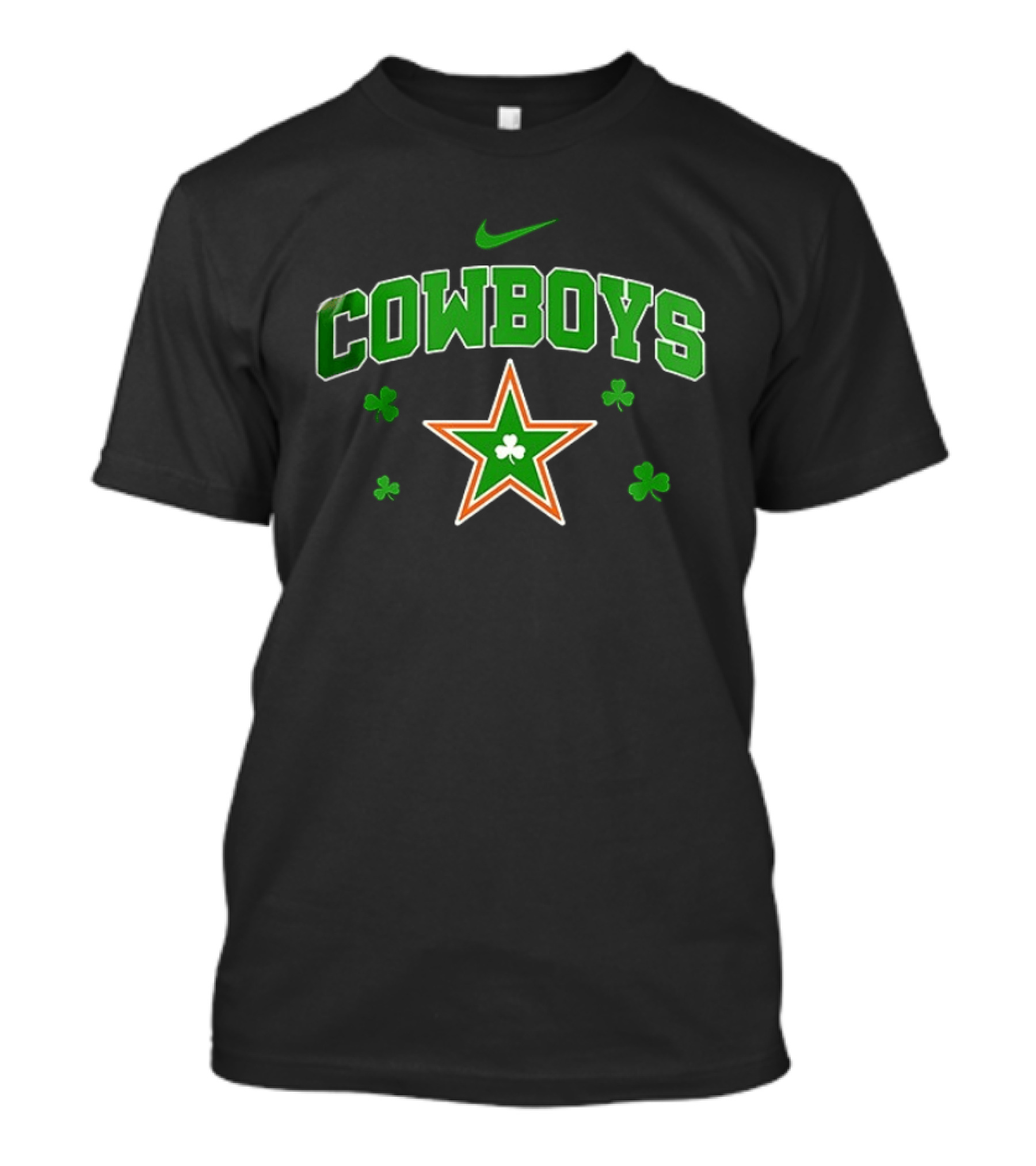 Dallas Cowboys Irish Shamrock Star Clover Nike T-Shirt