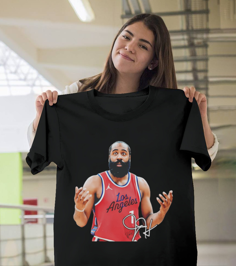 James Harden Los Angeles Basketball Jersey Player Collage T-Shirt