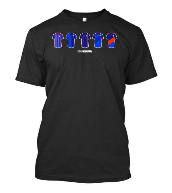 FC Cincinnati Jersey Evolution Retrospective T-Shirt