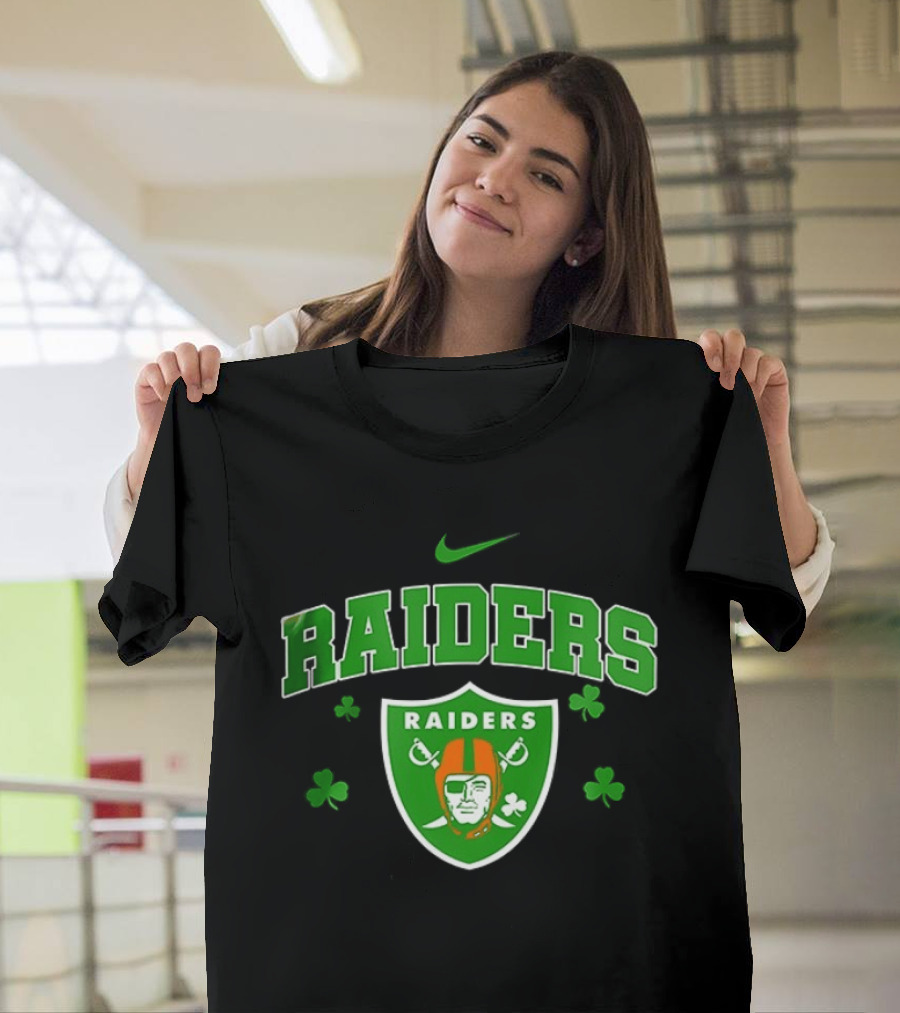 Las Vegas Raiders Irish Witch Soul Shamrock T-Shirt