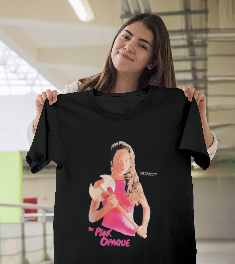 The Pink Opaque Woman Holding Axe T-Shirt