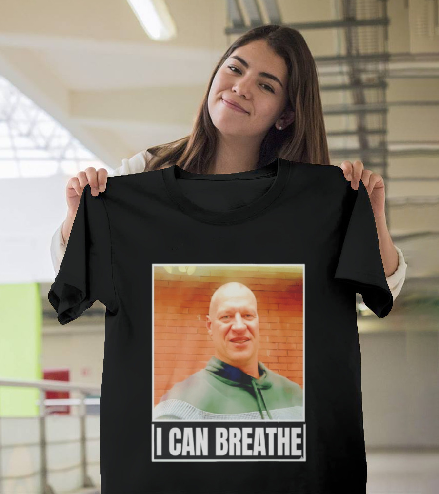 I Can Breathe Text Brick Wall T-Shirt