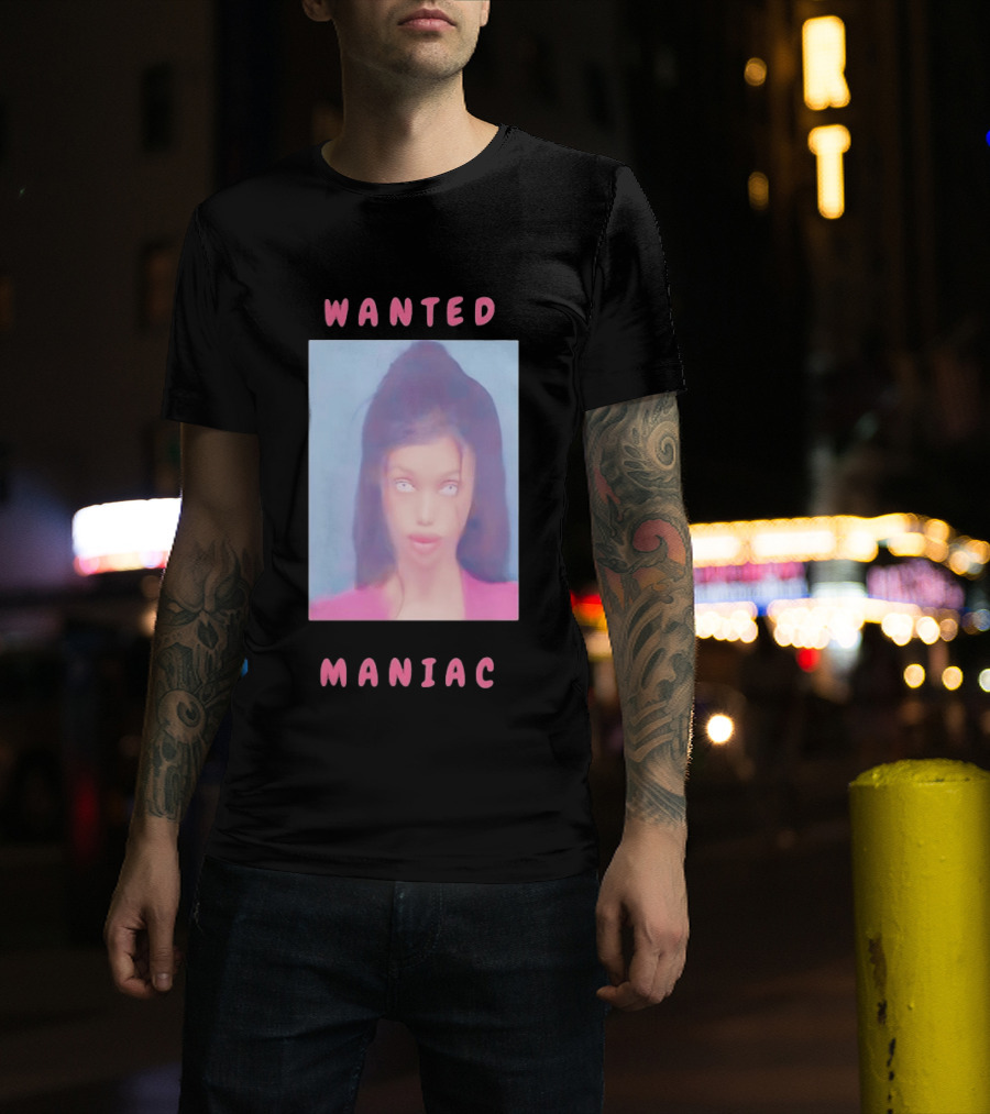 Wanted Maniac 2026 Surreal Doll Aesthetic With Glowing Eyes T-Shirt