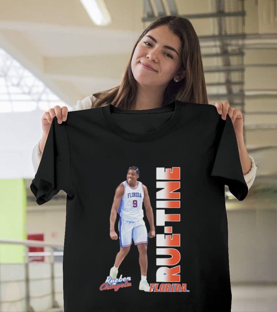 Rueben Chinyelu Florida Gators 9 RUE TINE Basketball T-Shirt