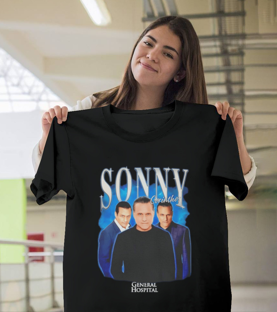 Sonny Corinthos General Hospital Soap Opera Character Trio Blue T-Shirt