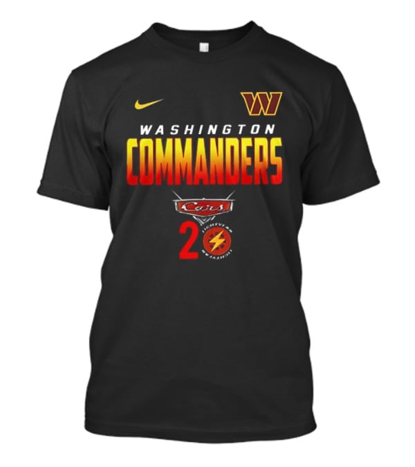 Washington Commanders Nike Cars 20th Anniversary T-Shirt