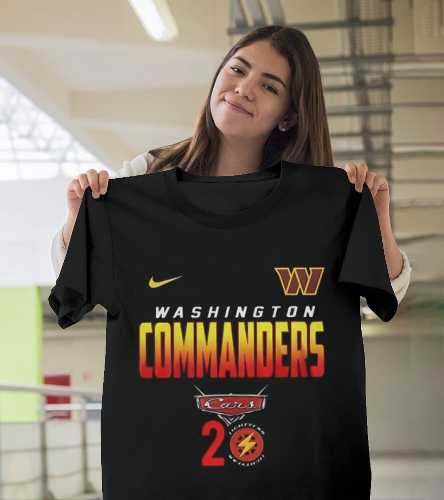 Washington Commanders Nike Cars 20th Anniversary T-Shirt
