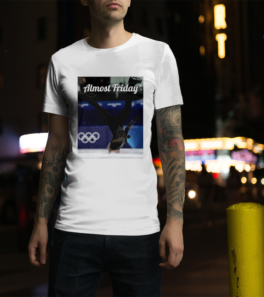 Almost Friday Skating Backflip Olympics Iconic Moment T-Shirt