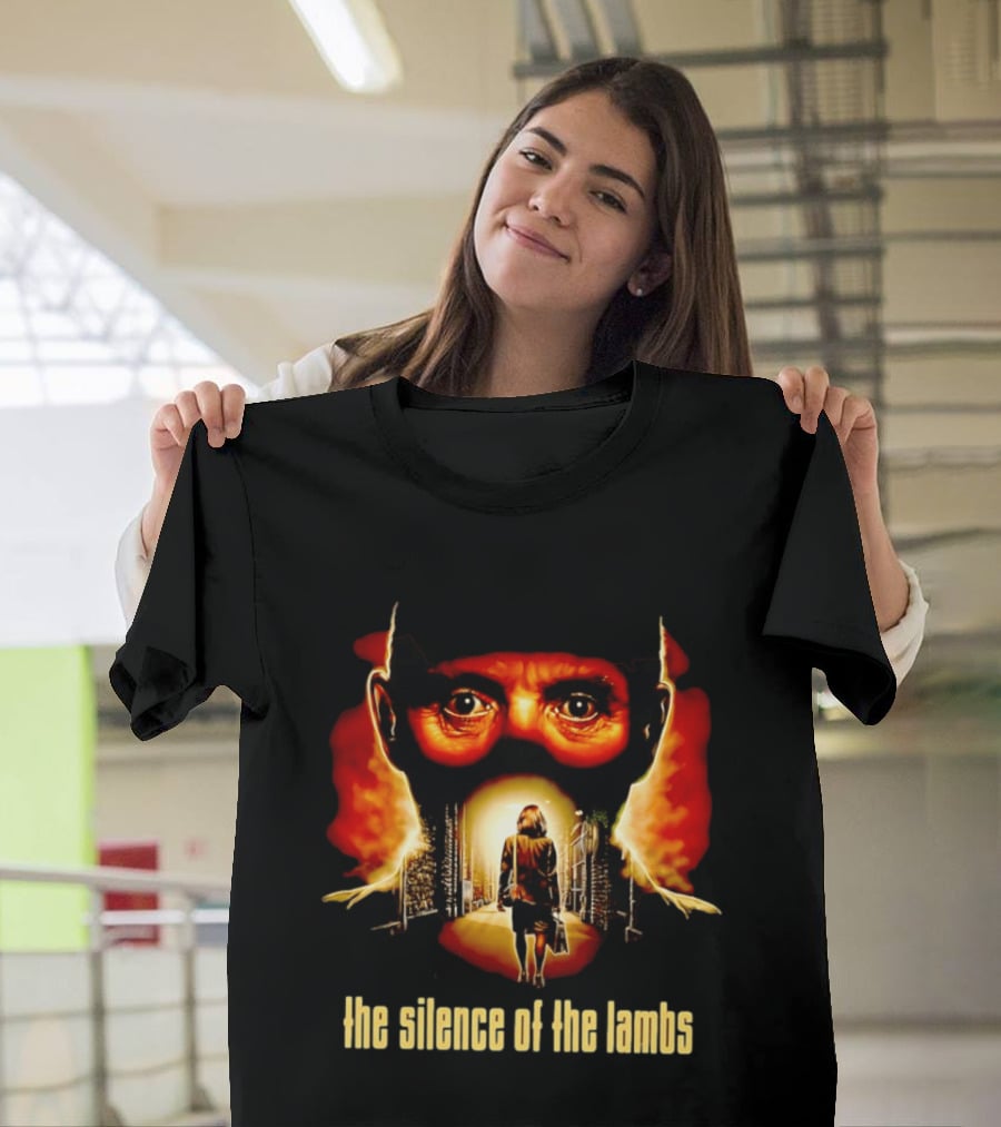 The Silence Of The Lambs Hannibal Lecter Movie Scene Fiery Eyes T-Shirt