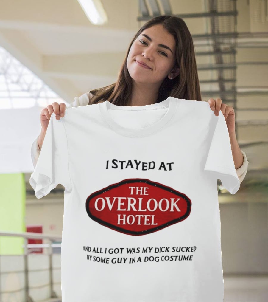 Overlook Hotel Experience Guy In Dog Costume T-Shirt