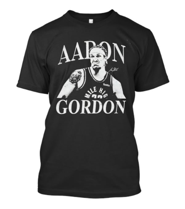 Aaron Gordon Denver Nuggets Mile High Basketball T-Shirt
