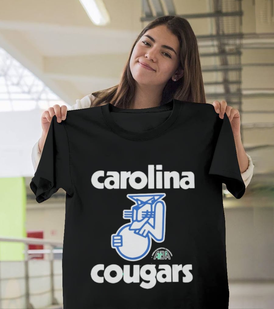 Carolina Cougars ABA Retro Basketball Team T-Shirt