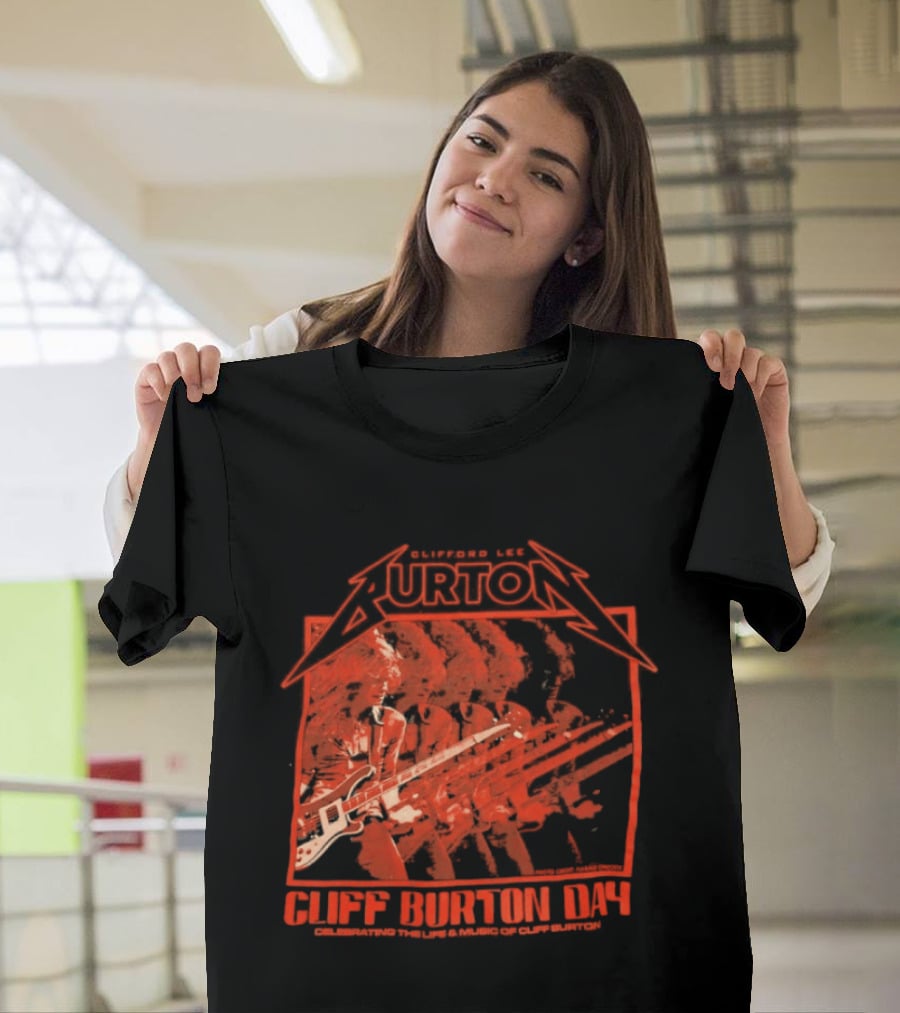 Clifford Lee Burton Cliff Burton Day 2025 Celebrating The Life And Music T-Shirt