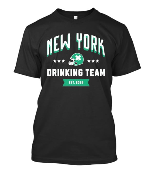 New York Drinking Team Helmet Est 2026 T-Shirt