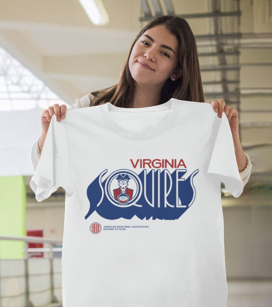 Virginia Squires Retro Wordmark American Basketball Association T-Shirt