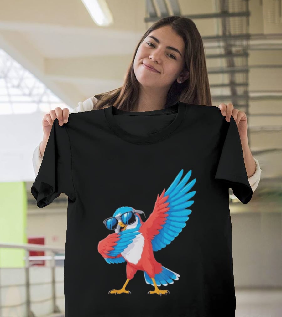 Sea Hawk Bird Dabbing With Sunglasses T-Shirt