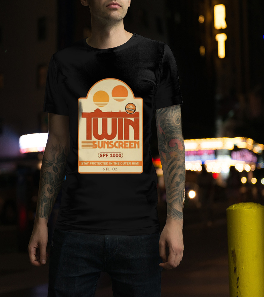 Twin Sunscreen SPF 1000 UV Extreme Stay Protected In The Outer Rim 6 Fl. Oz T-Shirt