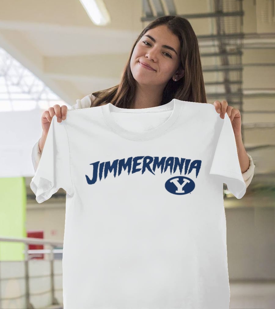 BYU Basketball Jimmermania 32 Jimmer Fredette Y T-Shirt