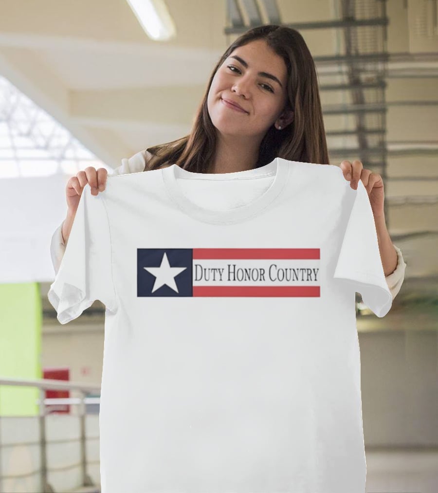 Duty Honor Country Star And Stripes Flag T-Shirt