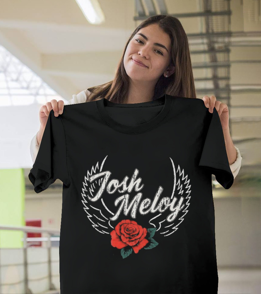 Josh Meloy Wings And Rose T-Shirt