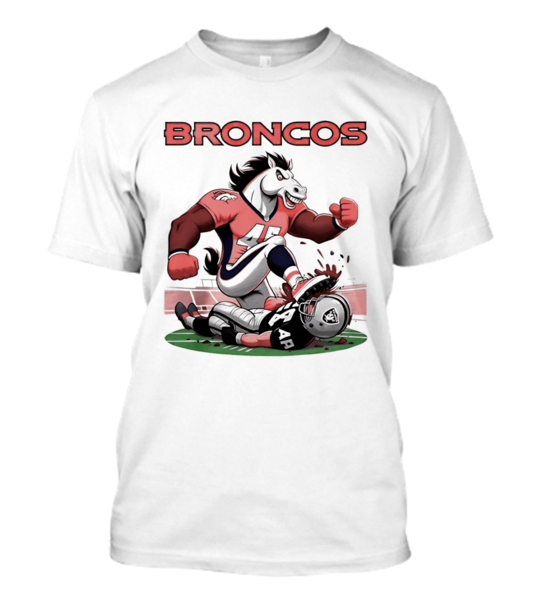 Denver Broncos Vs Raiders Beat Rivals Football Showdown T-Shirt