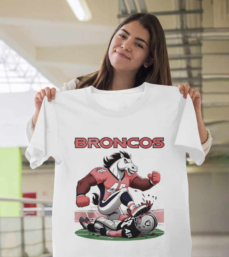 Denver Broncos Vs Raiders Beat Rivals Football Showdown T-Shirt