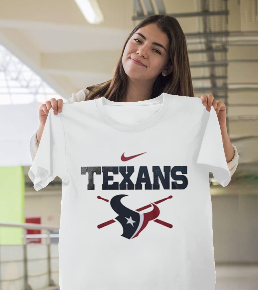 Nike Texans Drummer Houston Football Fan T-Shirt